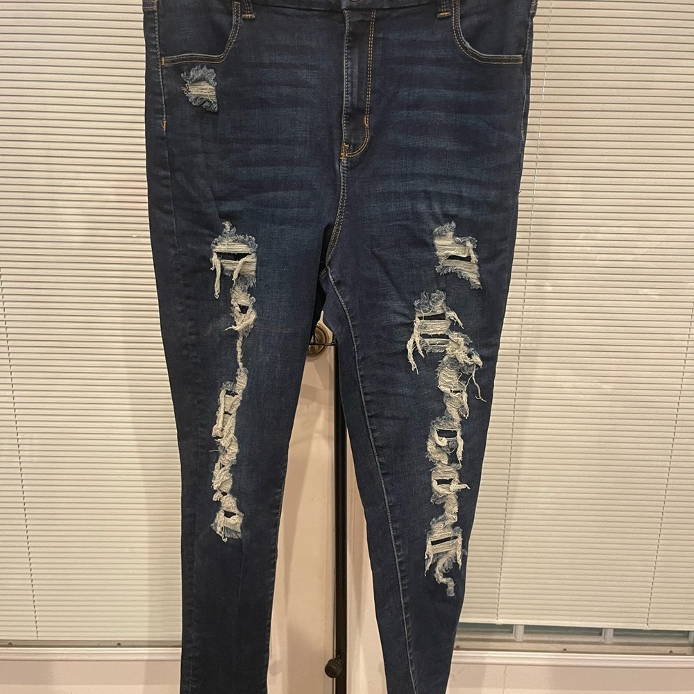 NOBO Super High Rise Dark Blue Jeans